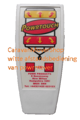 PowrMover PM0303 2005 2009 SN: E... afstandsbediening wit Gebruikt